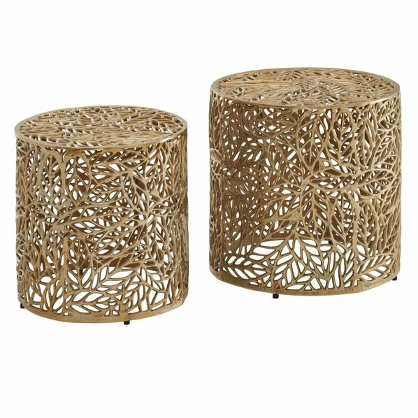 Satztisch - Gold - Ø 41 Cm 3 Satztisch - Gold - Ø 41 Cm