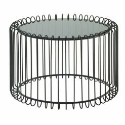 Couchtisch - Schwarz - Glas - 60 Cm