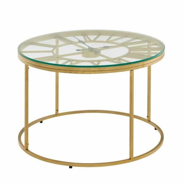 Couchtisch - Gold - Glas - 60 Cm 3 Couchtisch - Gold - Glas - 60 Cm