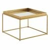 Couchtisch - Gold - Glas - 60 Cm