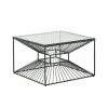 Couchtisch - Schwarz - Glas - 55 Cm